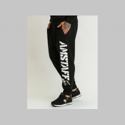 Amstaff 1073LOGO čierne pánske tepláky materiál 80%bavlna 20%polyester